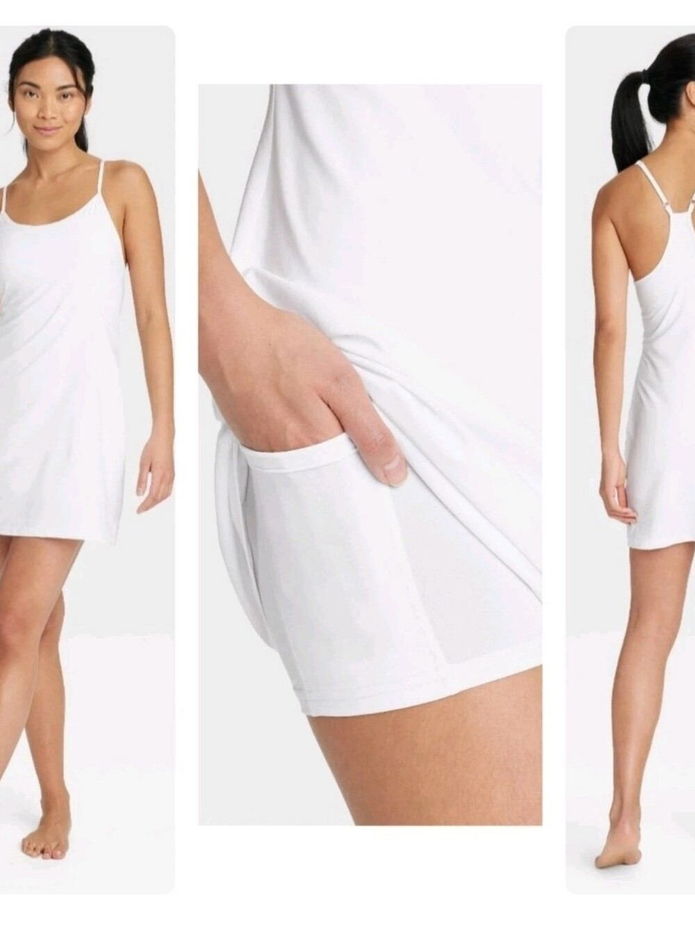 All in Motion White Flex Active Dress XS - Tenniscore Preppy Exercise Dress